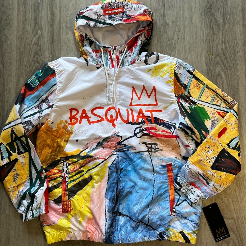 🔥Basquiat x Members Only windbreaker jacket size Large
